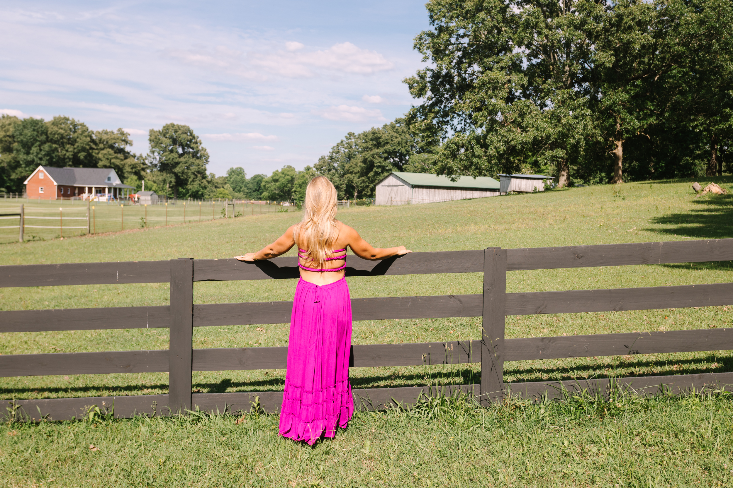 Looking out over pastures
